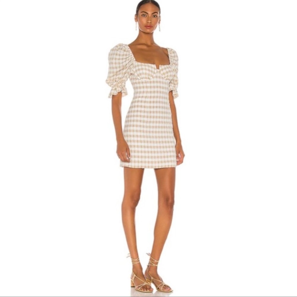 Camilla Coehlo checkered mini dress